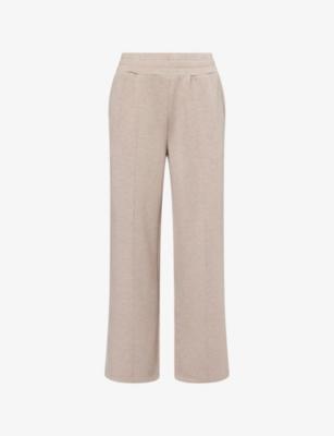 "DoubleSoft™ The Wide Leg 28"" Stretch-Jersey Trousers" by VARLEY