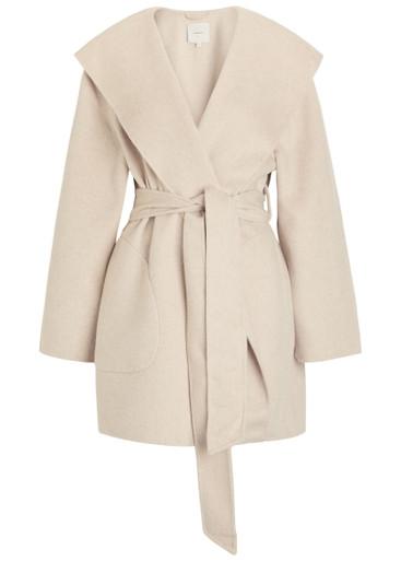 Edgemere belted wool-blend coat by VARLEY