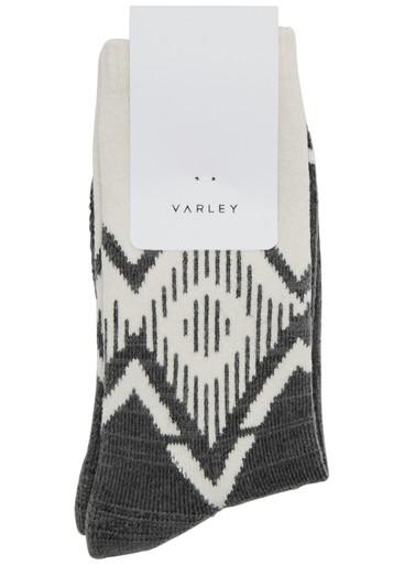 Erica patterned stretch-knit socks by VARLEY