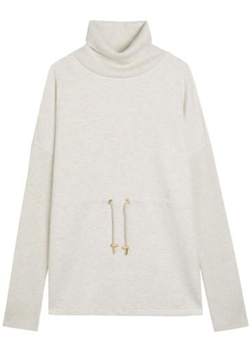 Ethel toggle-waist stretch-jersey sweatshirt by VARLEY