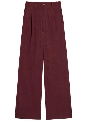 Floris wide-leg corduroy trousers by VARLEY