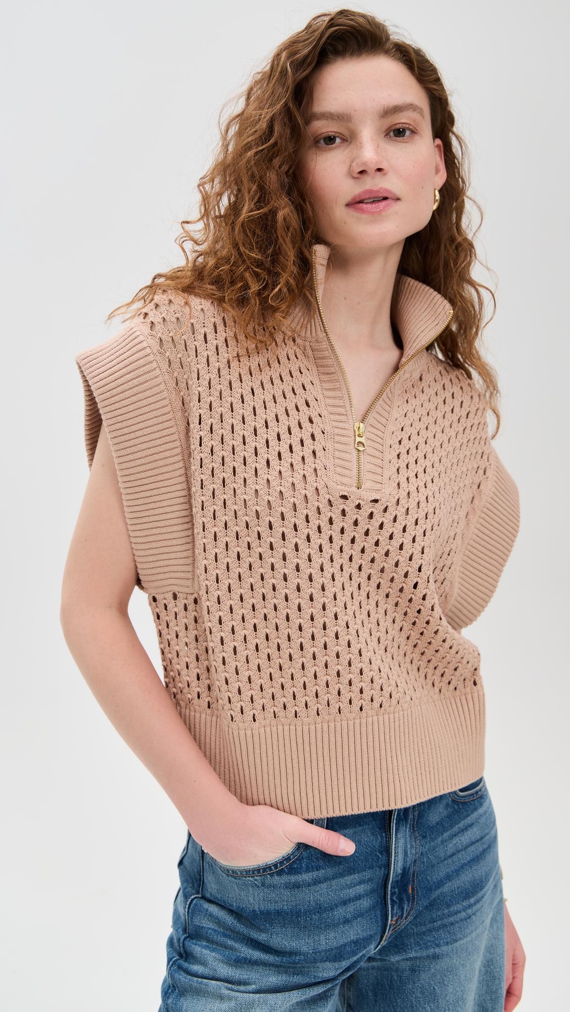 Gaines Half Zip Knit Pullover by VARLEY