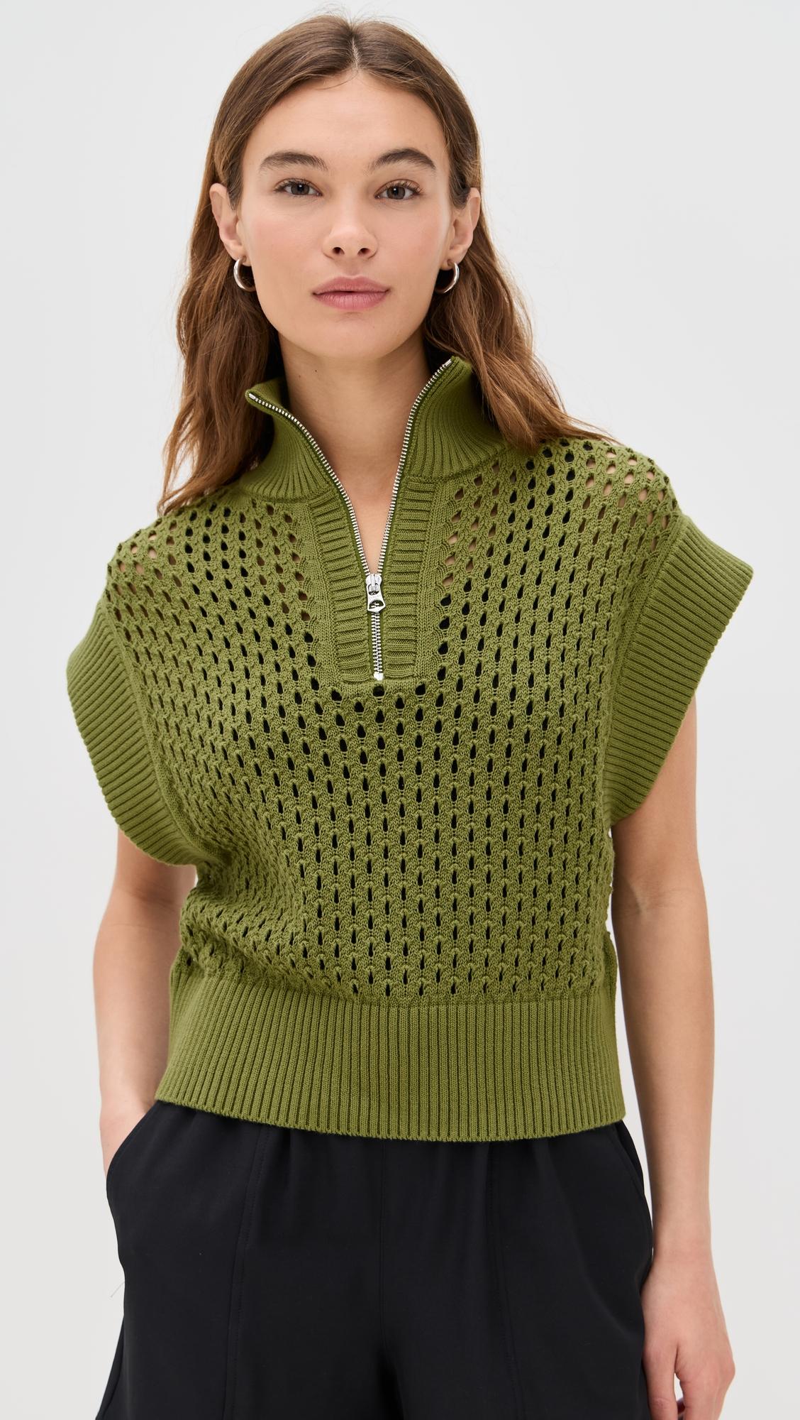 Gaines Half Zip Knit Sweater by VARLEY