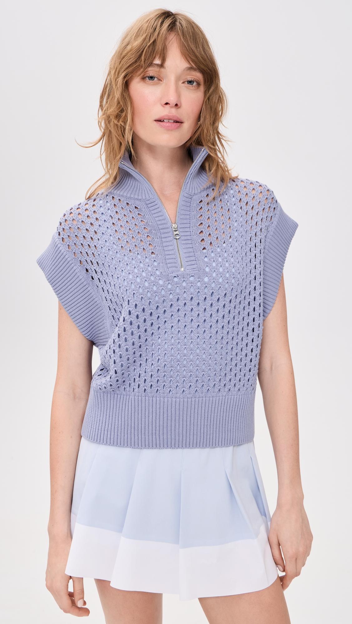 Gaines Half Zip Knit Top by VARLEY