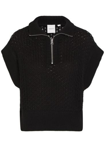 Gaines half-zip cotton-knit vest by VARLEY