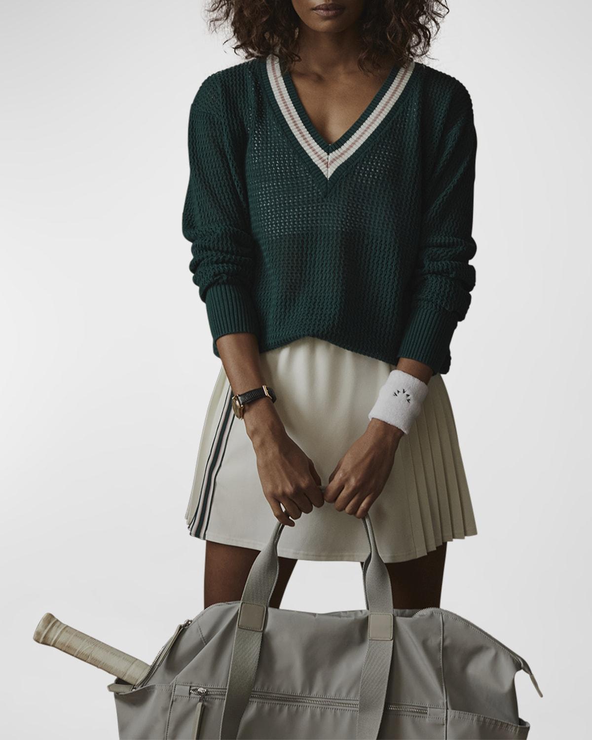 Hadley Lightweight V-Neck Knit Pullover by VARLEY