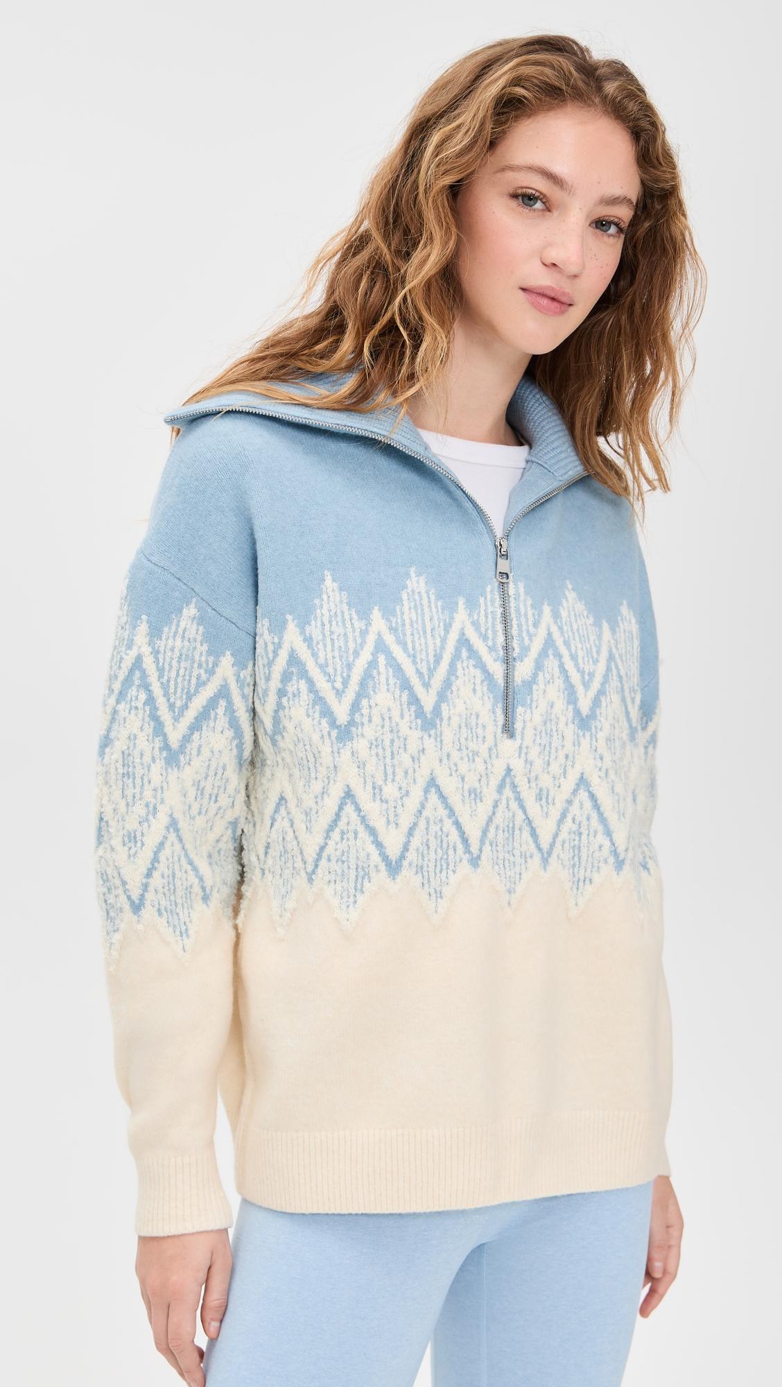 Hedda Fair Isle Half Zip Pullover by VARLEY