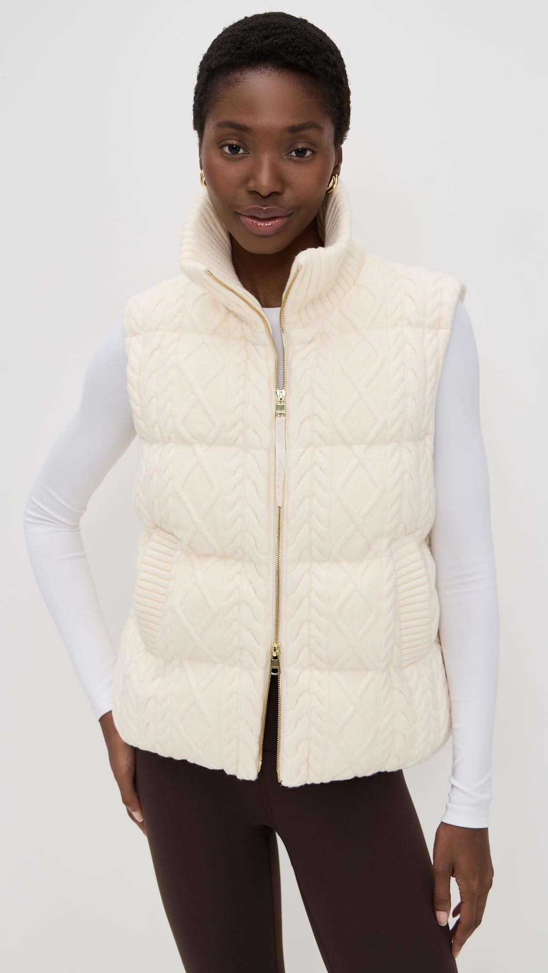 Irina Cable Knit Vest by VARLEY