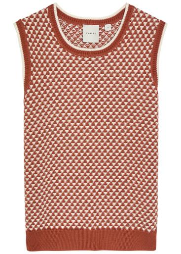 Jenson patterned cotton-knit tank by VARLEY