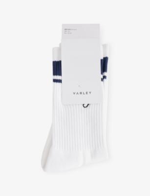 Lamar Club Stripe-Trim Cotton-Blend Socks by VARLEY