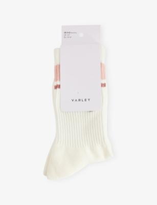 Lamar Club Stripe-Trim Cotton-Blend Socks by VARLEY