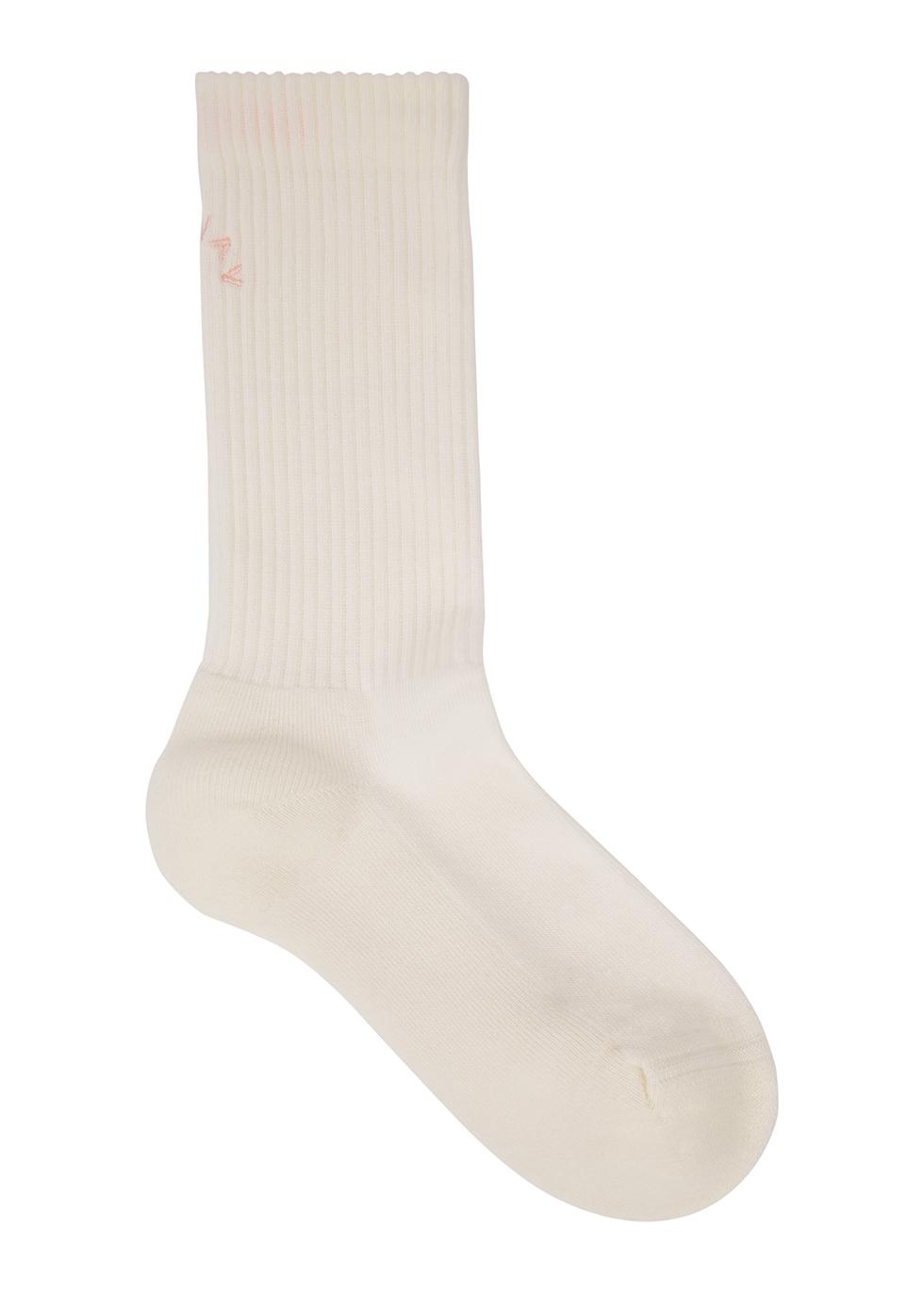 Malloy Everyday cream cotton-blend socks by VARLEY