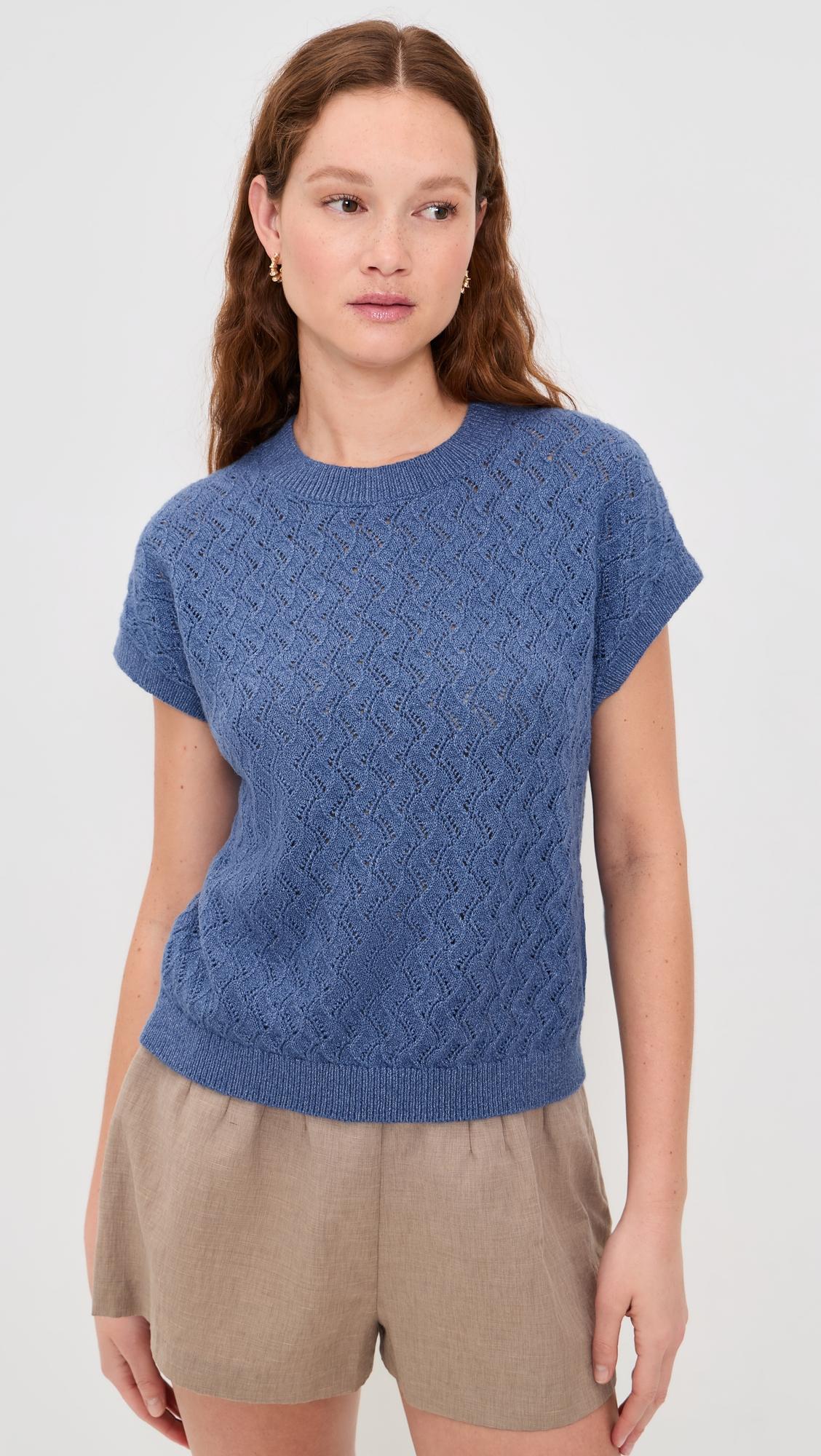 Manae Pointelle Knit Top by VARLEY