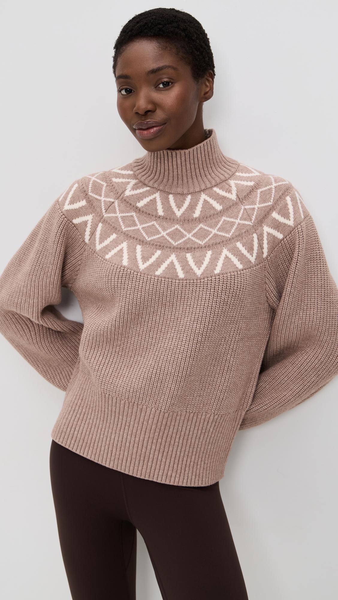 Marcie Fair Isle Yoke Knit Sweater by VARLEY