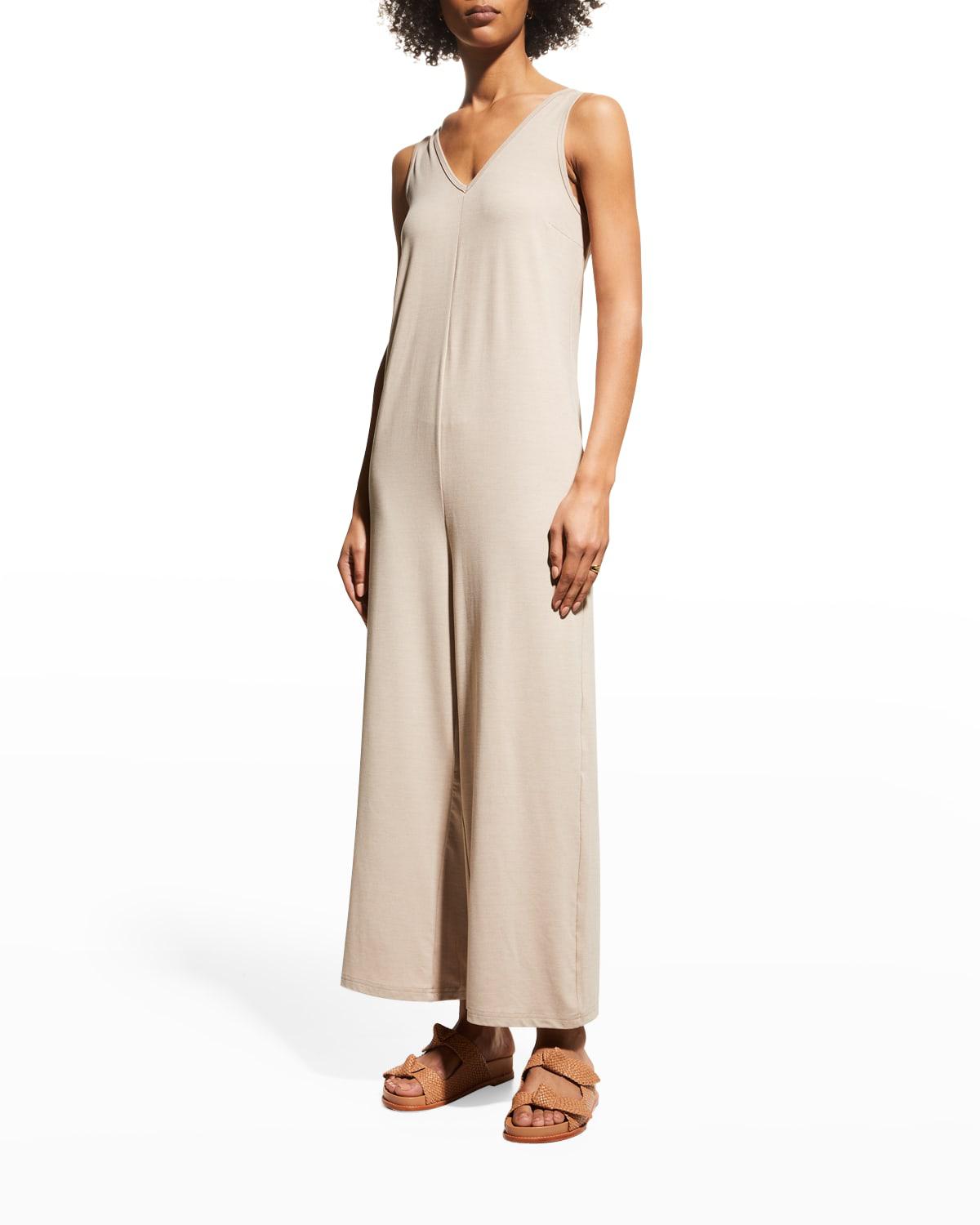 Pelion Relaxed V-Neck Jumpsuit by VARLEY