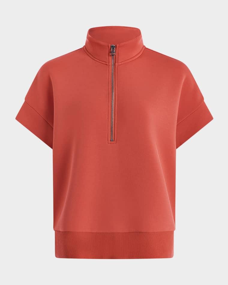 Ritchie Short-Sleeve Half-Zip Sweatshirt by VARLEY