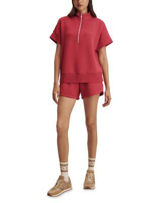 Short Sleeve Sweatshirt & Atrium High Rise Shorts by VARLEY Short Sleeve Sweatshirt & Atrium High Rise Shorts by VARLEY