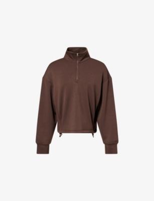 Sian Cropped Half-Zip Midlayer Jersey Sweatshirt by VARLEY