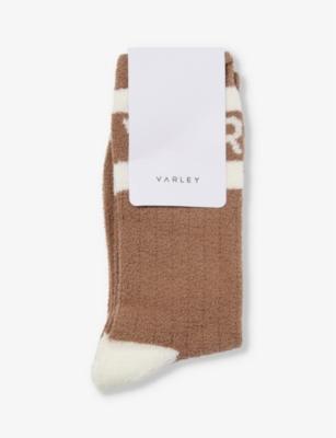 Spencer logo-intarsia socks by VARLEY