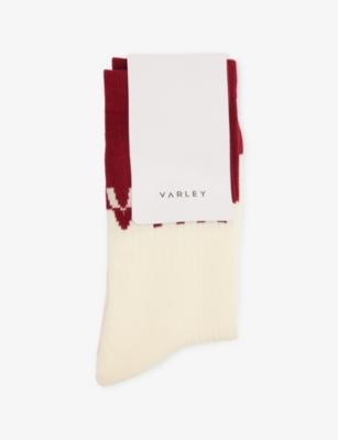 Stellar Colour-Block Cotton-Blend Socks by VARLEY