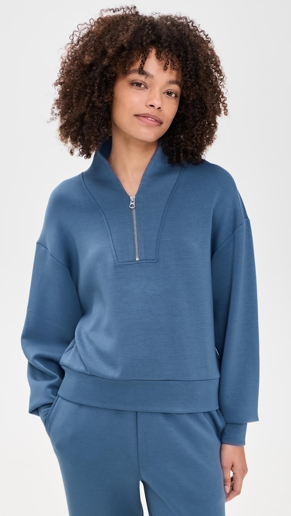 Super-Soft Quarter Zip Pullover by VARLEY