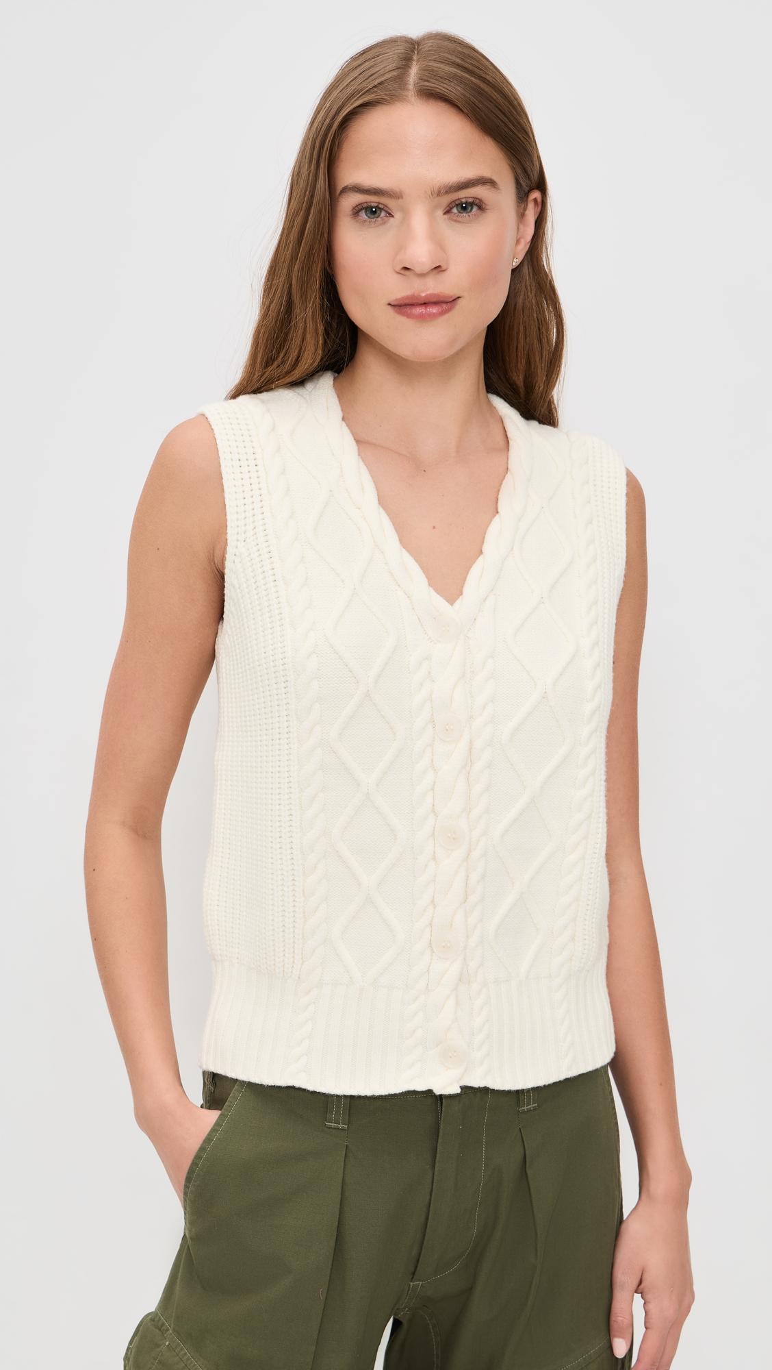 Tatyana Cable Knit Vest by VARLEY