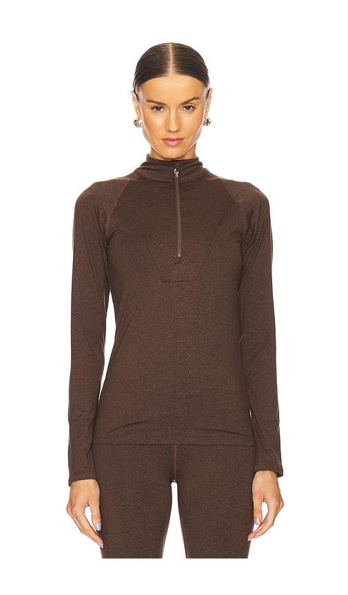 Varley Always Warm Base Layer Top in Chocolate by VARLEY Varley Always Warm Base Layer Top in Chocolate by VARLEY