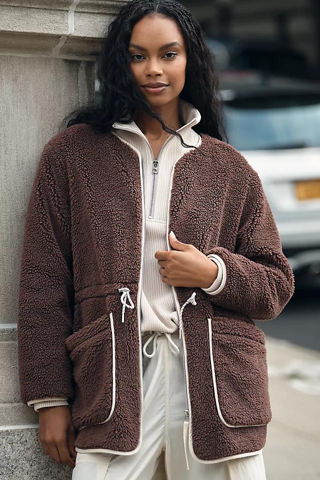Varley Angelina Sherpa Fleece Coat by VARLEY