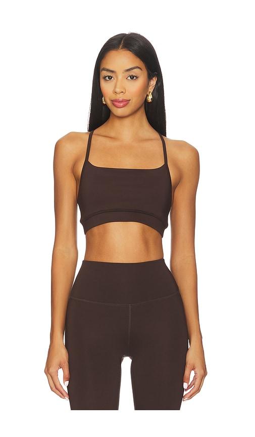 Varley Assure Cerys Sports Bra in Brown by VARLEY