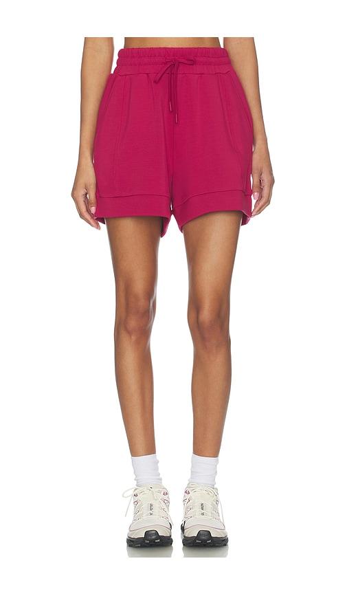 Varley Atrium High Rise Short in Burgundy by VARLEY