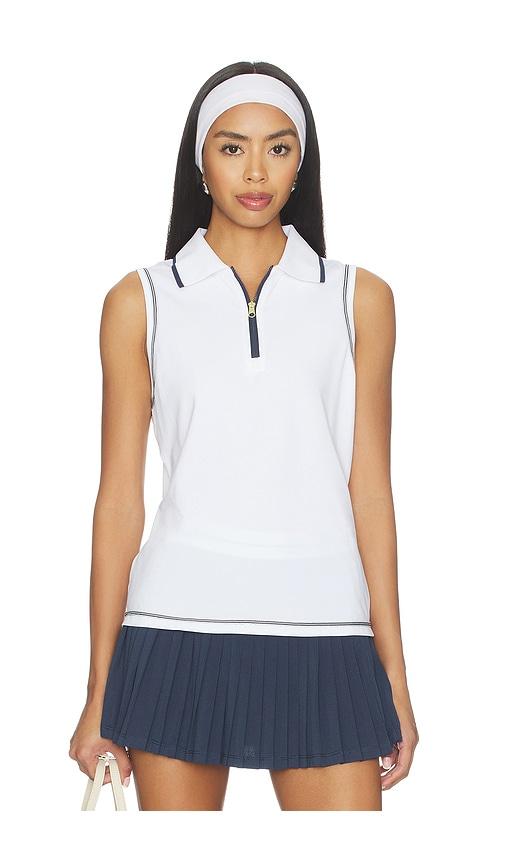 Varley Cammie Performance Tank Top in White by VARLEY
