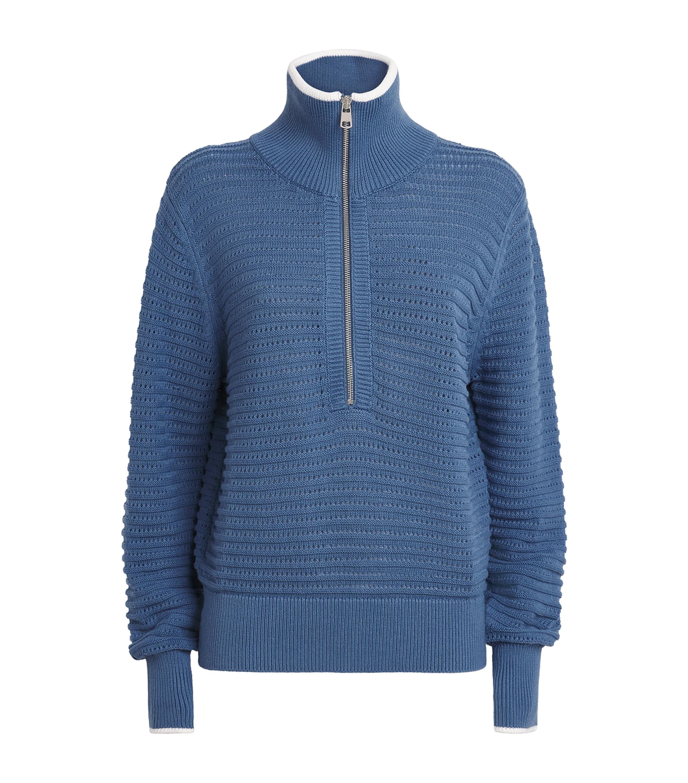 Varley Cotton Morwenna Half-Zip Sweater by VARLEY