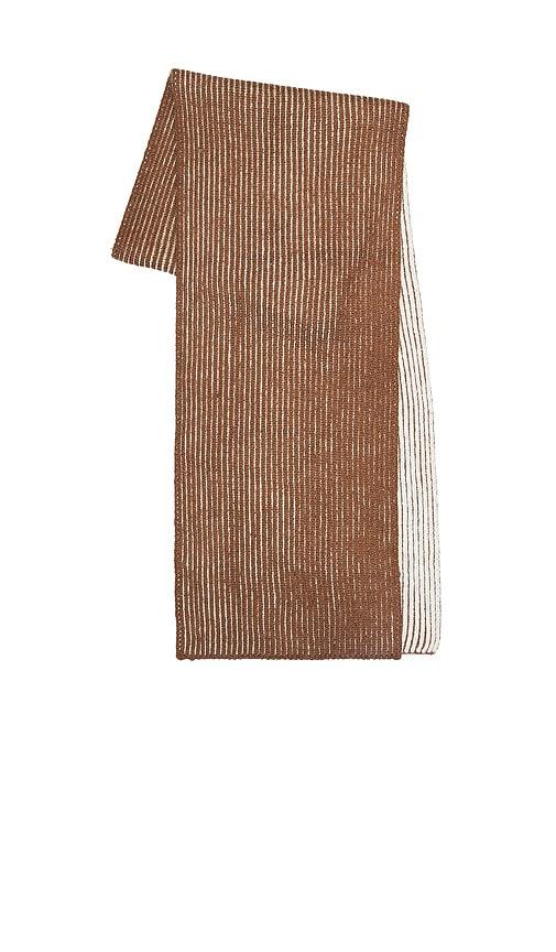 Varley Deville Plated Scarf in Brown by VARLEY