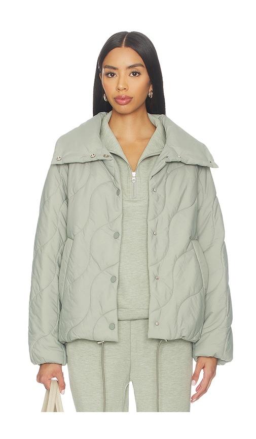 Varley Fabia Quilted Jacket in Sage by VARLEY