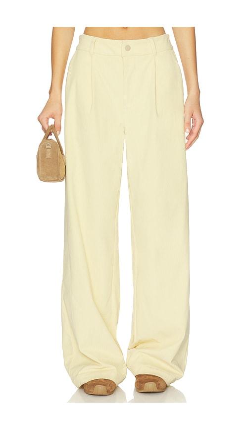 Varley Floris Wide Leg 29.5 Pant in Lemon by VARLEY