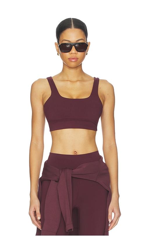 Varley Free Soft Cori Sports Bra in Burgundy by VARLEY