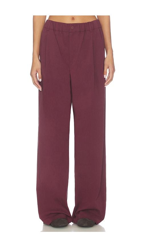 Varley Isobel Wide Leg 29.5 Pant in Brown by VARLEY