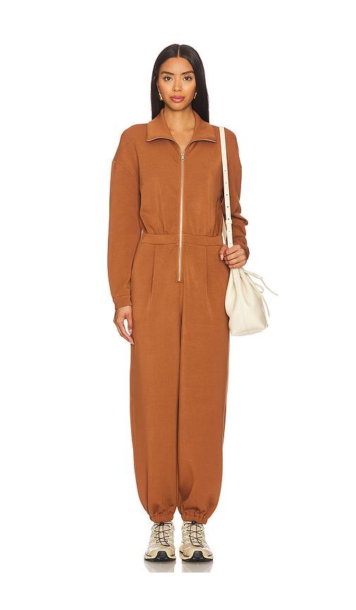 Varley Jessie Jumpsuit in Rust by VARLEY