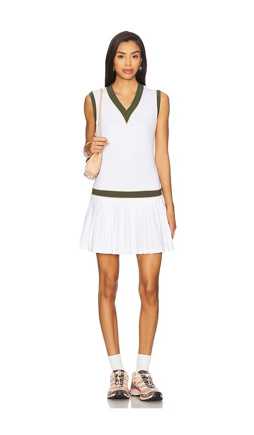 Varley Jouri Court Dress 32.5 in White by VARLEY