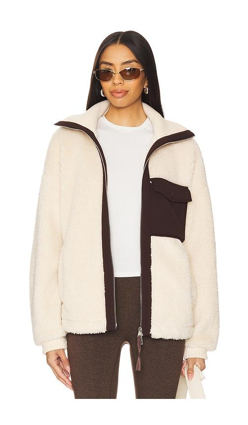 Varley Lowell Sherpa Jacket in Ivory by VARLEY