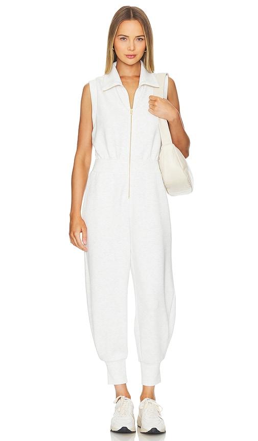 Varley Madelyn Jumpsuit in Ivory by VARLEY