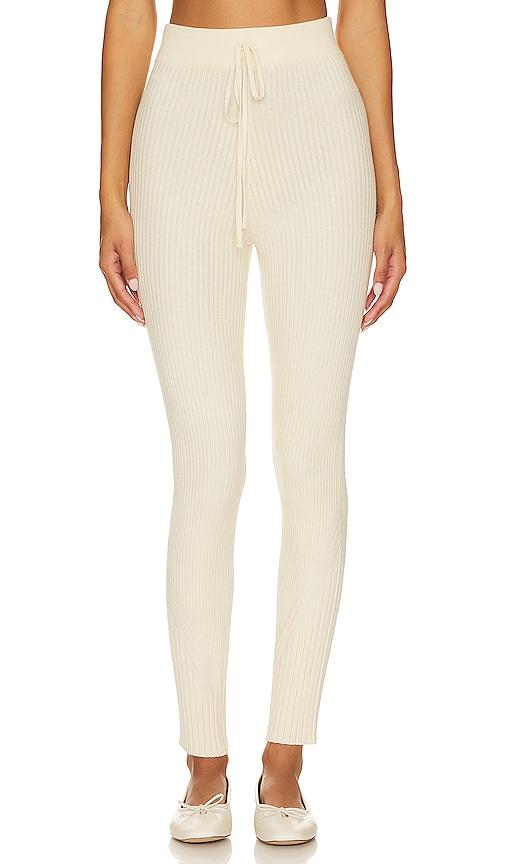 Varley Mocado Rib Knit Legging in Grey by VARLEY