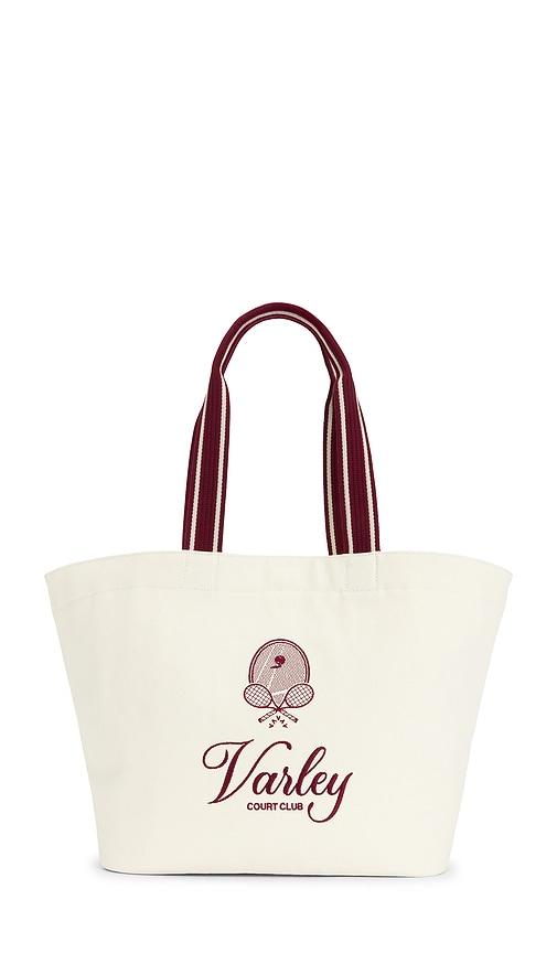Varley Robinson Canvas Club Tote Bag in Ivory by VARLEY