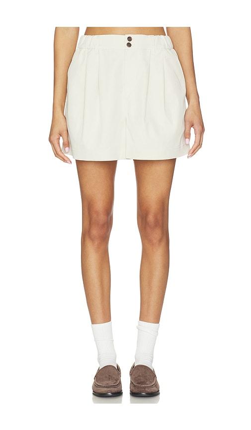 Varley Tansy Woven Short in Ivory by VARLEY