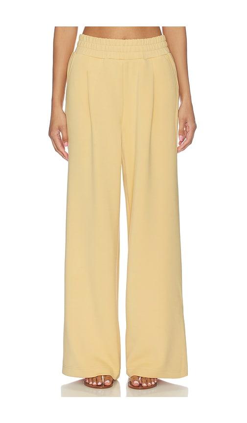 Varley The Extra Wide Leg Pant in Yellow by VARLEY
