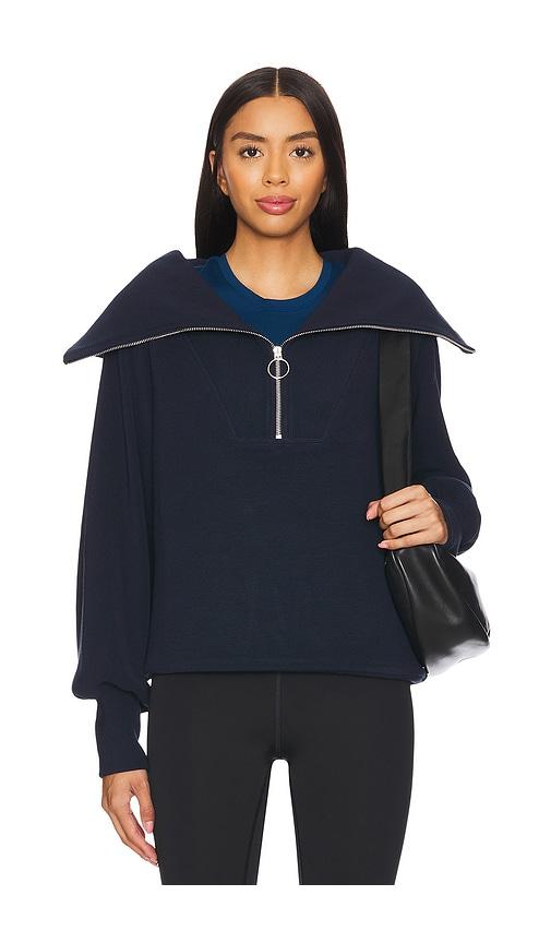 Varley Vine Half Zip Sweatshirt in Navy by VARLEY