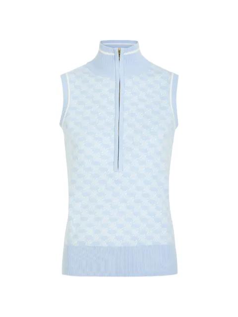 Vincent monogram-pattern knit top by VARLEY