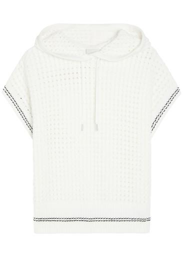 Vittoria hoodied open-knit cotton jumper by VARLEY