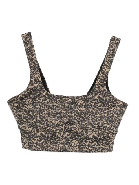 cheetah-print sports bra by VARLEY
