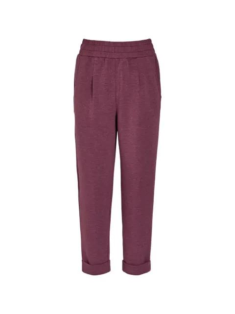 pleated marl trousers by VARLEY